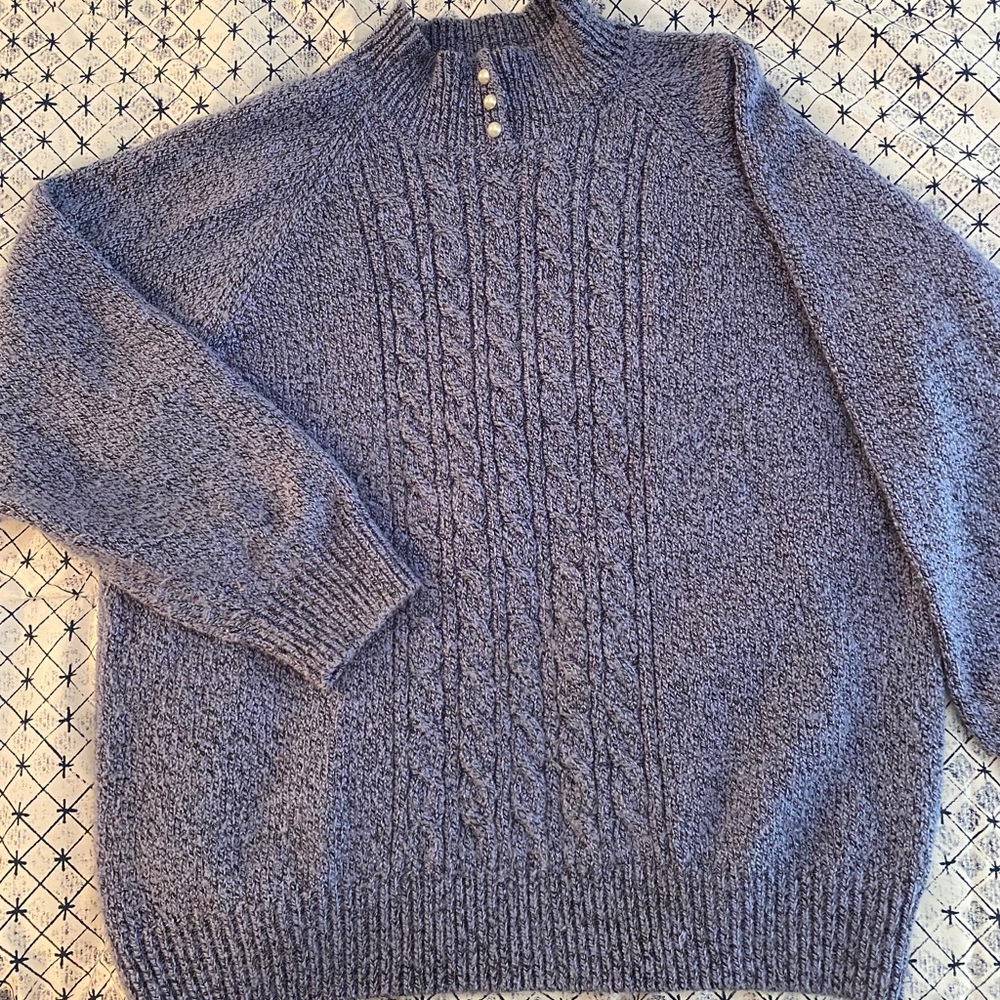 Soft Blue-Grey Sweater